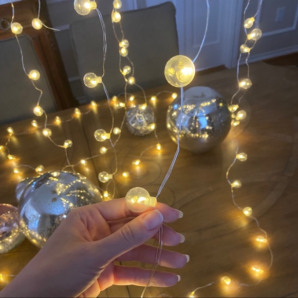 RH NORTHERN STARLIT CLEAR GLASS STRING LIGHTS 50’ - Picture 9 of 16